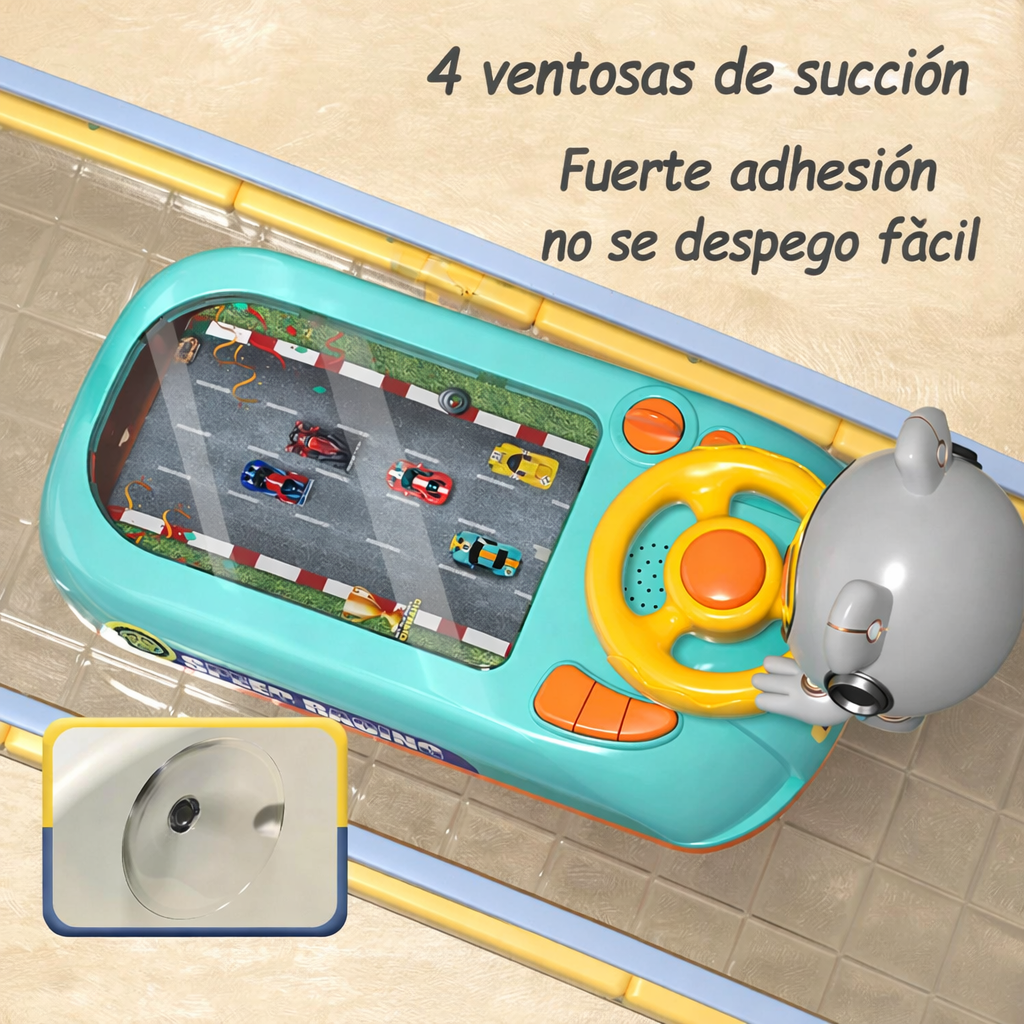 Volante Musical de juguete para niños de 4 a 6 años, juego de coche de carreras