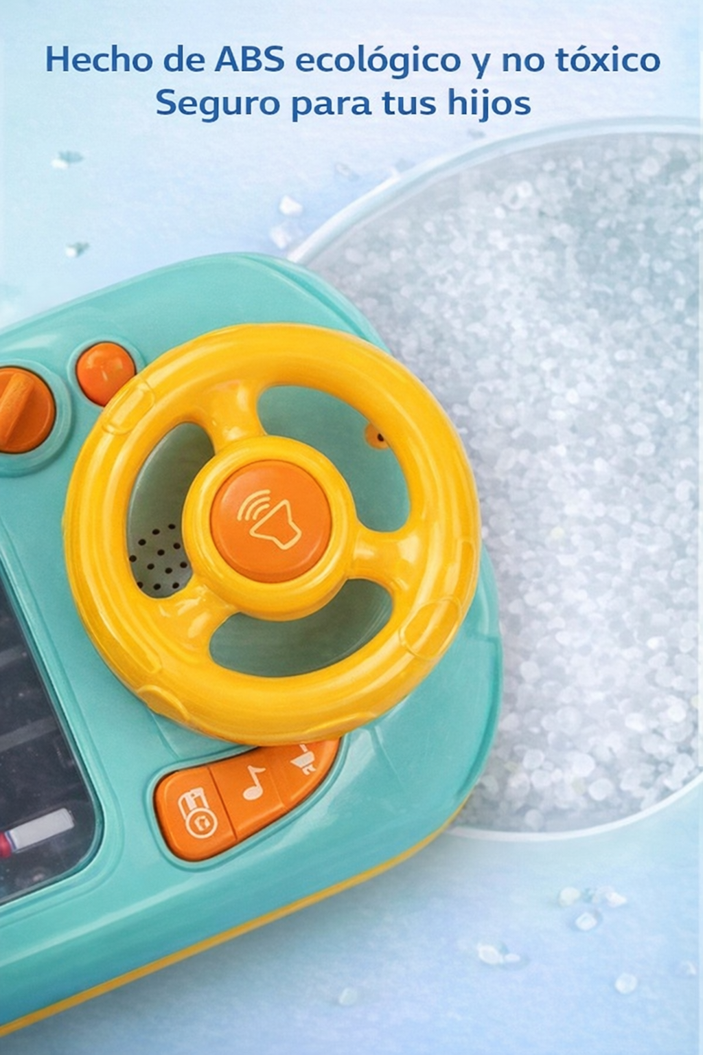 Volante Musical de juguete para niños de 4 a 6 años, juego de coche de carreras