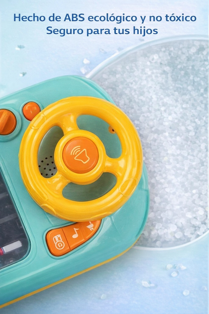 Volante Musical de juguete para niños de 4 a 6 años, juego de coche de carreras